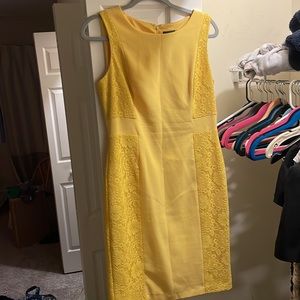 Bodycon yellow dress